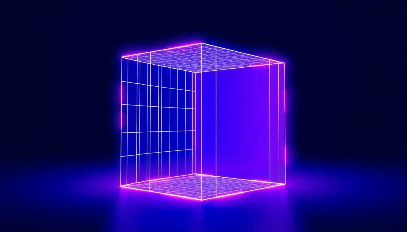 Abstract 3D visualization of bespoke digital craftsmanship and web design