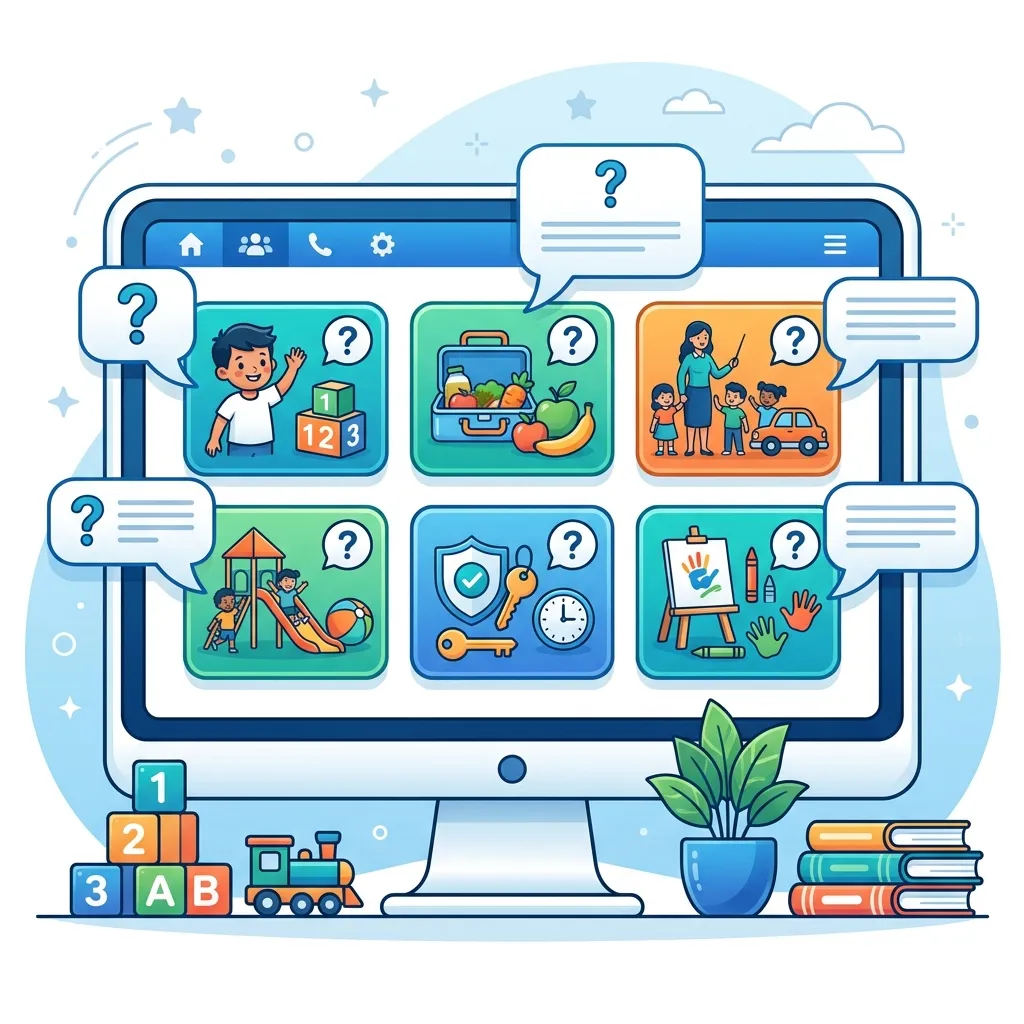 Digital index showcasing organized information and easy navigation options.