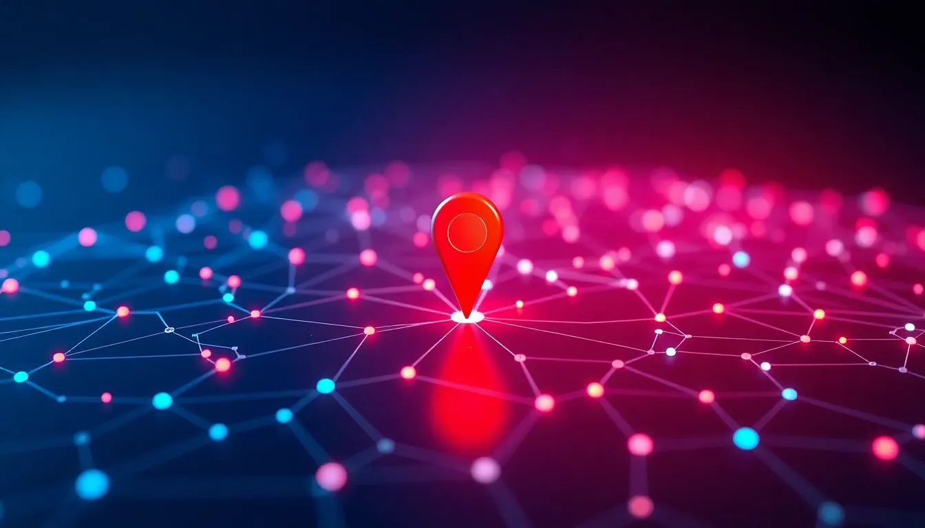 Abstract 3D visualization of local search dominance and map networks
