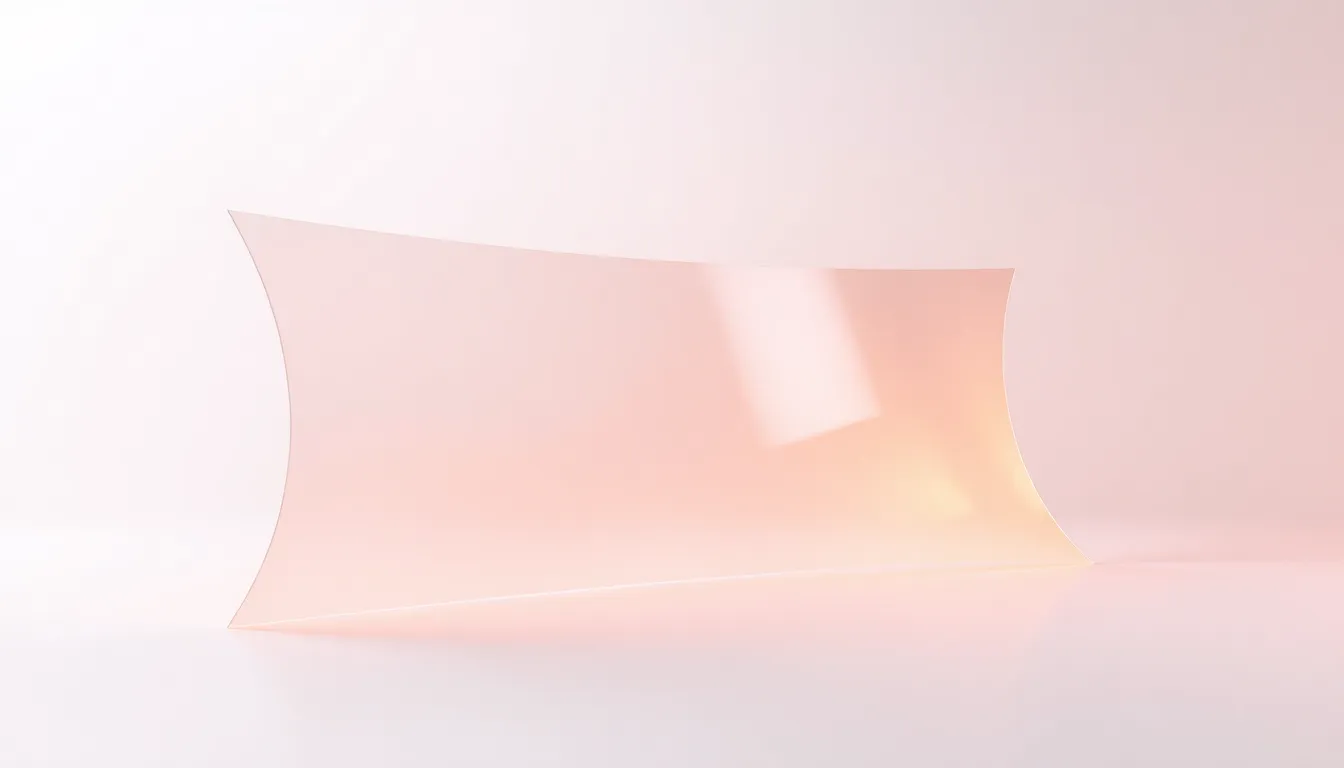 Abstract 3D visualization of advanced thermal rejection and light control with a sleek transparent barrier reflecting harsh light
