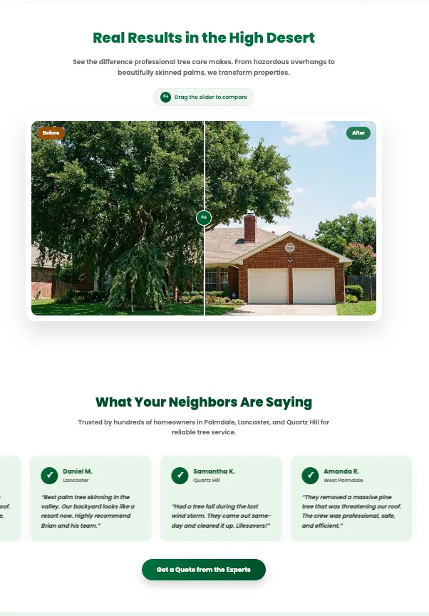 AV Tree Pros Before & After